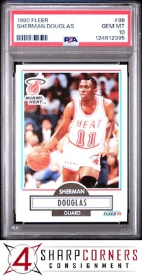 1990 FLEER #98 SHERMAN DOUGLAS RC HEAT PSA 10 - Image 1 of 2