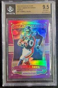 2016 Rookies & Stars Terrell Davis Purple Prizm #37/49!  BGS 9.5 Gem Mint POP2! - Picture 1 of 3
