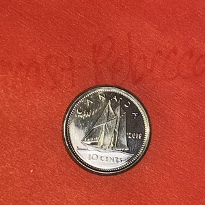 2019-CANADA 10 CENTS PROOF ULTRA HEAVY CAMEO STEEL - Bild 1 von 2