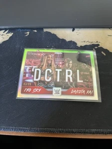 2025 Topps Chrome WWE Iyo Sky Dakota Kai Dctrl Refractor /99 TAG-DCL - Picture 1 of 8