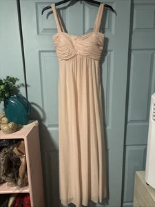 Birdie Grey Blush Bridesmaid Dress Sz Small - Picture 1 of 9