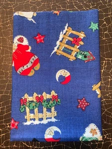 SCRAP CUT Leftover 9"X21" Fabric CHRISTMAS 100% Cotton (7.5) COUNTRY STITCH - Picture 1 of 2