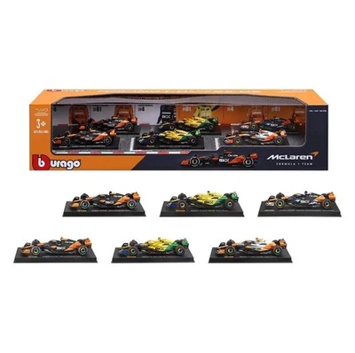 BBURAGO Burago 1:43 Highly Detailed Formula One Cars Mclaren Set Of 6 2024