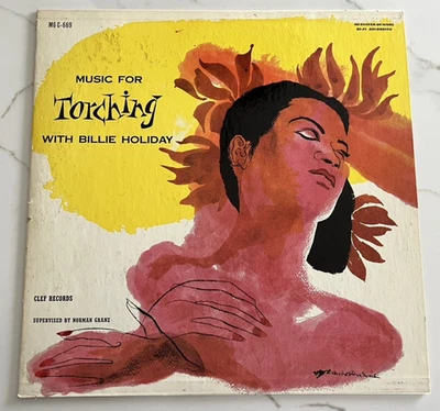 Billie Holiday-Music for Torching-Clef MG C-669 - 1955 - First Press.  Mono - Image 1 of 4