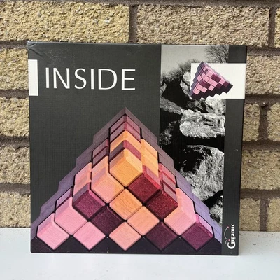 Inside Gigamic Wooden Board Game Rare 2007 France Pyramid Strategy Henrik Morast - Image 1 of 4