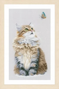 Lanarte Counted Cross Stitch Kit Forest Cat - Picture 1 of 1