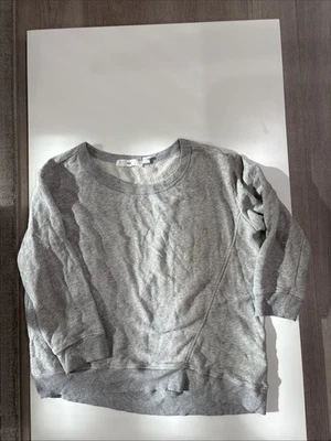Sudadera para mujer Wilt 100 % algodón gris manga larga talla grande. Foto 1 de 4