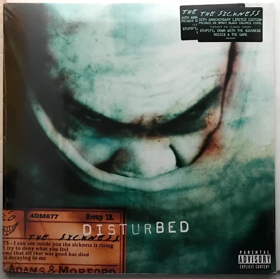 DISTURBED "The Sickness" [Factory Sealed] RE 20th Anniv. Ltd Edition Smoky Black - Image 1 of 2