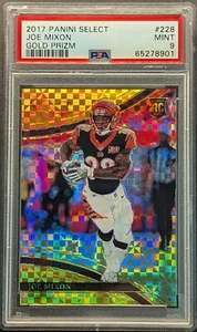JOE MIXON Rookie 2017 Select Gold Power Prizm PSA 9 Mint SSP /10 RC - Picture 1 of 7
