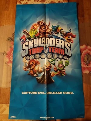 Skylanders Trap Team 15"x26" D/S Original Promo Poster SDCC 2014 - Image 1 of 2