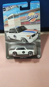 Hot Wheels BMW 2002 Vintage Racing Club #3/6 White Diecast 1:64 Scale Mattel - Picture 1 of 2