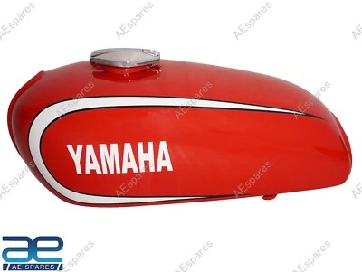 Fits For Yamaha RD350 RD 350 Steel Red Fuel Gas Petrol Tank 1973-1975 S2u - Изображение 1 из 4