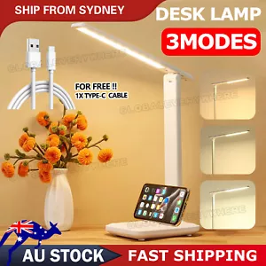 Touch LED Desk Lamp Bedside Study Reading Table Light USB Ports Dimmable AU - Picture 1 of 11