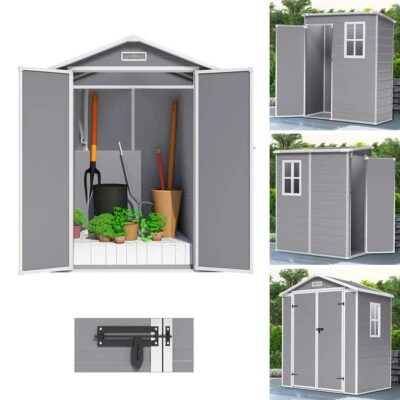 OUTDOOR-SELECTION Plastic Garden Shed 6 X 4.5, 5 X 4, 4 X 3 ft Storage Shed House Waterproof