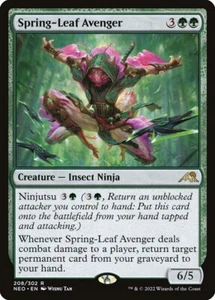 MTG Spring-Leaf Avenger Kamigawa: Neon Dynasty 208 Regular Rare - Picture 1 of 3