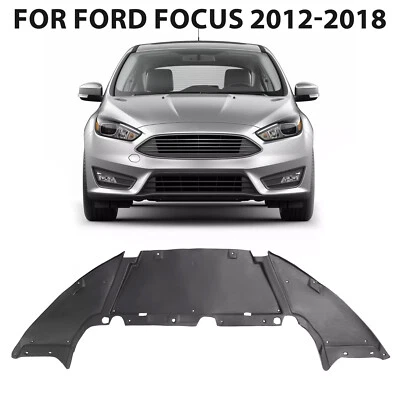 Black Front Engine Splash Shield For Ford Focus 2012-2018 #CP9Z8310A #FO1228119 - Image 1 of 4