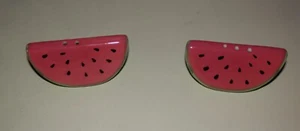 Martha Stewart Watermelon Slices Salt And Pepper Shakers With Black Seeds - Picture 1 of 4