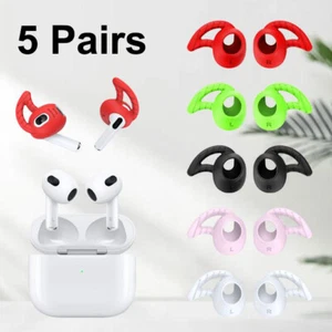 5 Pair Silicone Case Cover Ear Tips for AirPods 3 3rd Generation Earbuds Earpads - Picture 1 of 12