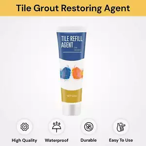 Tile Grout Pen Repair Wall Gap Refill Refresh Marker Restoring Agent Waterproof - Picture 1 of 9