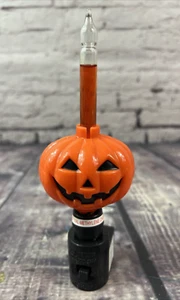 Vintage Jack O Lantern Animated Bubble Candle / Tested 7” Tall - Picture 1 of 8