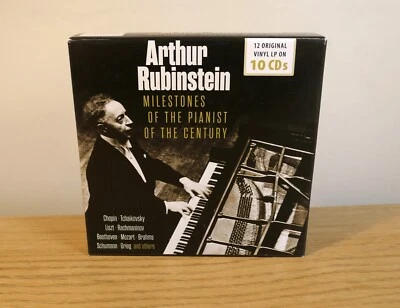Arthur Rubinstein Milestones Of The Pianist Of The Century 10 CD Box *LIKE NEW* - Image 1 of 3
