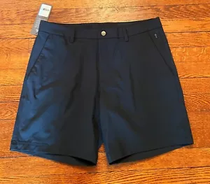 NWT Crz Yoga Shorts Mens 34w navy blue Chino Performance Casual Stretch Golf - Picture 1 of 17