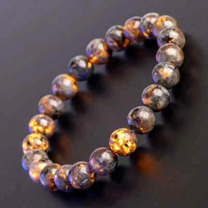 Yooperlite Flame Stone Luminous Energy Natural Stone Beaded Bracelet FREE POST - Picture 1 of 7