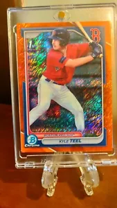 Kyle Teel Mint Orange /25 GEM RC 1st Bowman Chrome ROOkIE 2024 Red Sox - Picture 1 of 6