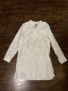 Camisa Anne Klein de lino blanca manga larga talla: pequeña - Imagen 1 de 8
