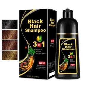 Hair Dye Shampoo 3 in 1 Hair Shampoo Instant Hair Dye Herbal Ingredients Gift US - Picture 1 of 18