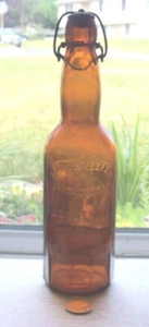 MUG BASE BEER WITH WORKING STOPPER EMBOSSED,KIEHL& KEEFER, LANCASTER. PA - Picture 1 of 1