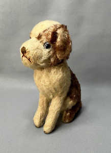 1930s Antique German Steiff Dog Puppy Straw-stuffed Mohair Toy
