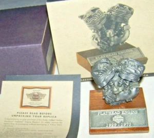 HARLEY DAVIDSON LIMITED EDITION PEWTER FLATHEAD ENGINE REPLICA DISPLAY 99903 - Picture 1 of 5