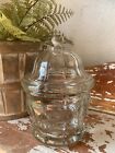 Vintage Apothecary Jar Indiana Glass Candy Jar Farmhouse Chunky Heavy