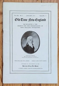 1922 OLD-TIME NEW ENGLAND 27, Deerfield Indian House, Covered Bridges, Wallpaper - Bild 1 von 2