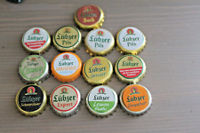 SET OF 13 USED   LUBZER BEER CAPS (GERMANY)
