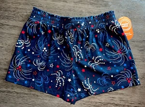 Wonder Nation Girl's Americana Printed Firework Pull On Shorts Size XXL (18) - Picture 1 of 5