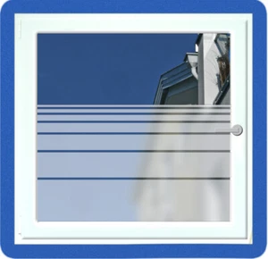 33,90/m² Fensterfolie Milchglasfolie STREIFEN FOLIE Sichtschutzfolie Glas FD0001 - Bild 1 von 23