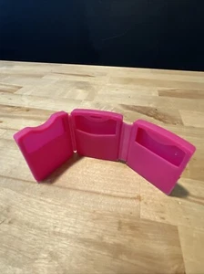Pink Nintendo DS Silicone 3 Game Card Case Storage Case Protection Sleeve Rare - Picture 1 of 9