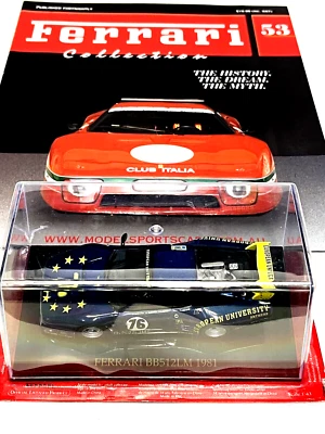 Colección Ferrari 1/43 Ferrari BB512LM 1981 Nº76 Azul Modelo Coche Revista #53 Foto 1 de 4