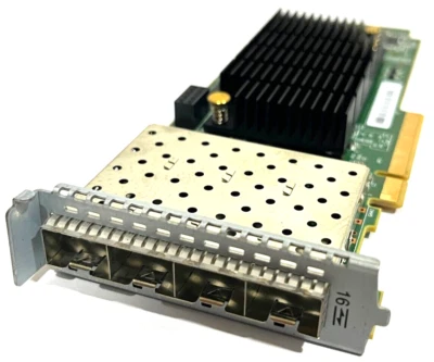 LPE31004 Quad Port 16Gbps Fiber 10GBe Ethernet HBA PCIe x8 V7000 Gen2 00RY007 - Image 1 of 4