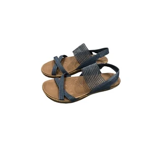 Skechers Navy Brie Dawdle Sandals Size 9 - Picture 1 of 8