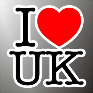 adesivo i love regno unito i love uk sticker - Bild 1 von 1