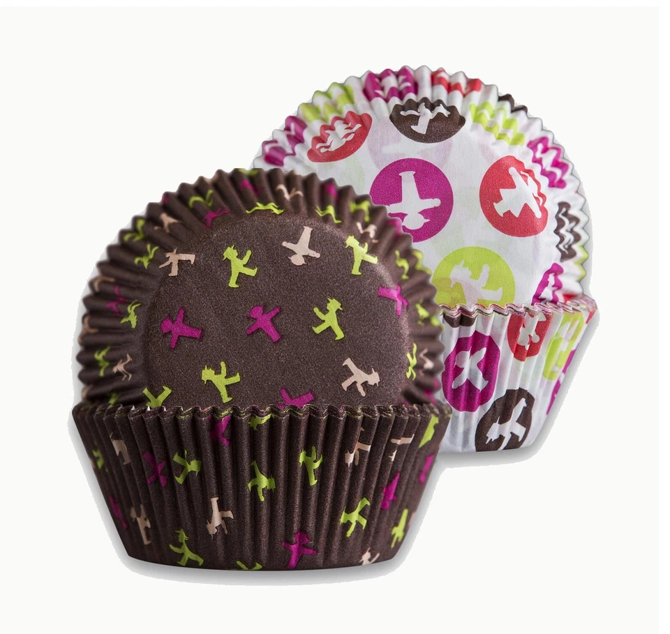 Muffin-Papierbackförmchen "AMPELMÄNNCHEN" maxi - 80 Stück, Ampelmann,Ampel,Mann - Bild 1 von 1