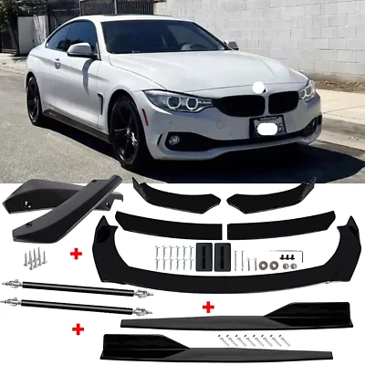 For 14-2016 BMW 428i Front Rear Bumper Lip Spoiler Body Kit Splitter Side Skirt Foto 1 de 4
