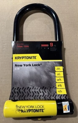 Kryptonite New York LS U-Lock 4x10.25 Heavy Duty Anti-Theft Security Bike Lock - Image 1 of 2
