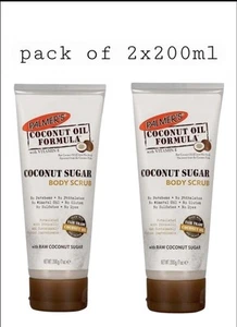 2 x Palmers Coconut Oil Body Scrub Tube, Coconut Sugar Pack Of 2x200ml - Picture 1 of 7