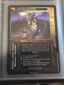Aliens vs. Predator AVP CCG Resurrection RARE PROMO HIGH ADJUDICATOR CARD - Picture 1 of 1