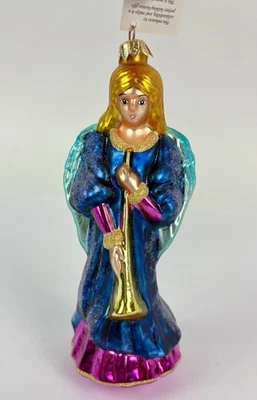 Christopher Radko 1996 Gran Triunfo Celestial Ángel Adorno de Navidad Foto 1 de 4