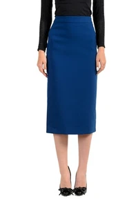 Hugo Boss Bleistiftrock Damen "Vinoa" royalblau gerade - Bild 1 von 5
